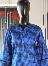 Royal Fashion Printed Lawn Stitched Kurti - RF24PL D-17 B&B